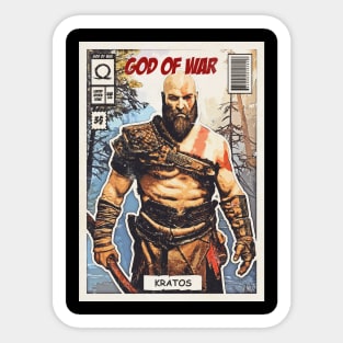 Kratos Comic Sticker